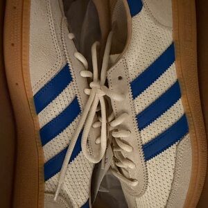 Adidas Men's White and Blue Sneakers Handball Spezial BRAND NEW
